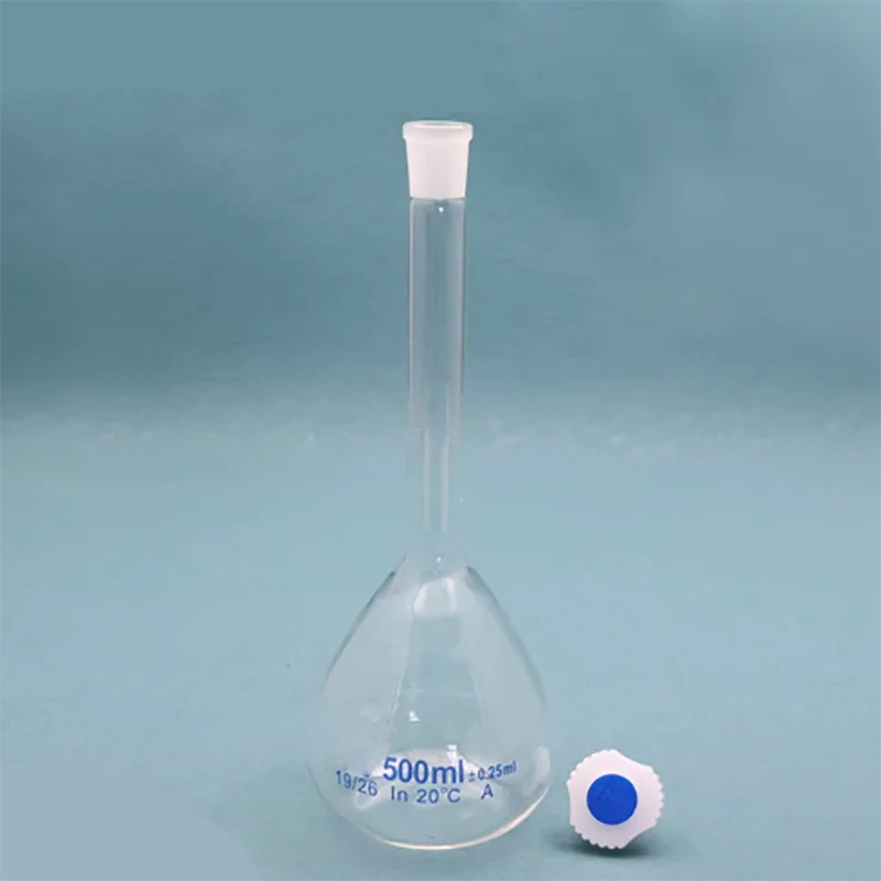 Glass 3.3 volume bottle with plastic stopper transparent fixed volume bottle 5/10/25/50/100/200/250/500/1000ml