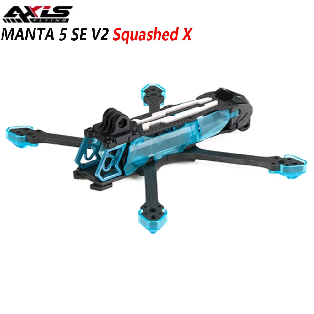 Axisleying Manta 5 SE V2 DC/ Suqeshed X frame Kit For 5inch 2207 Motor FPV Freestyle RC Drone DIY parts