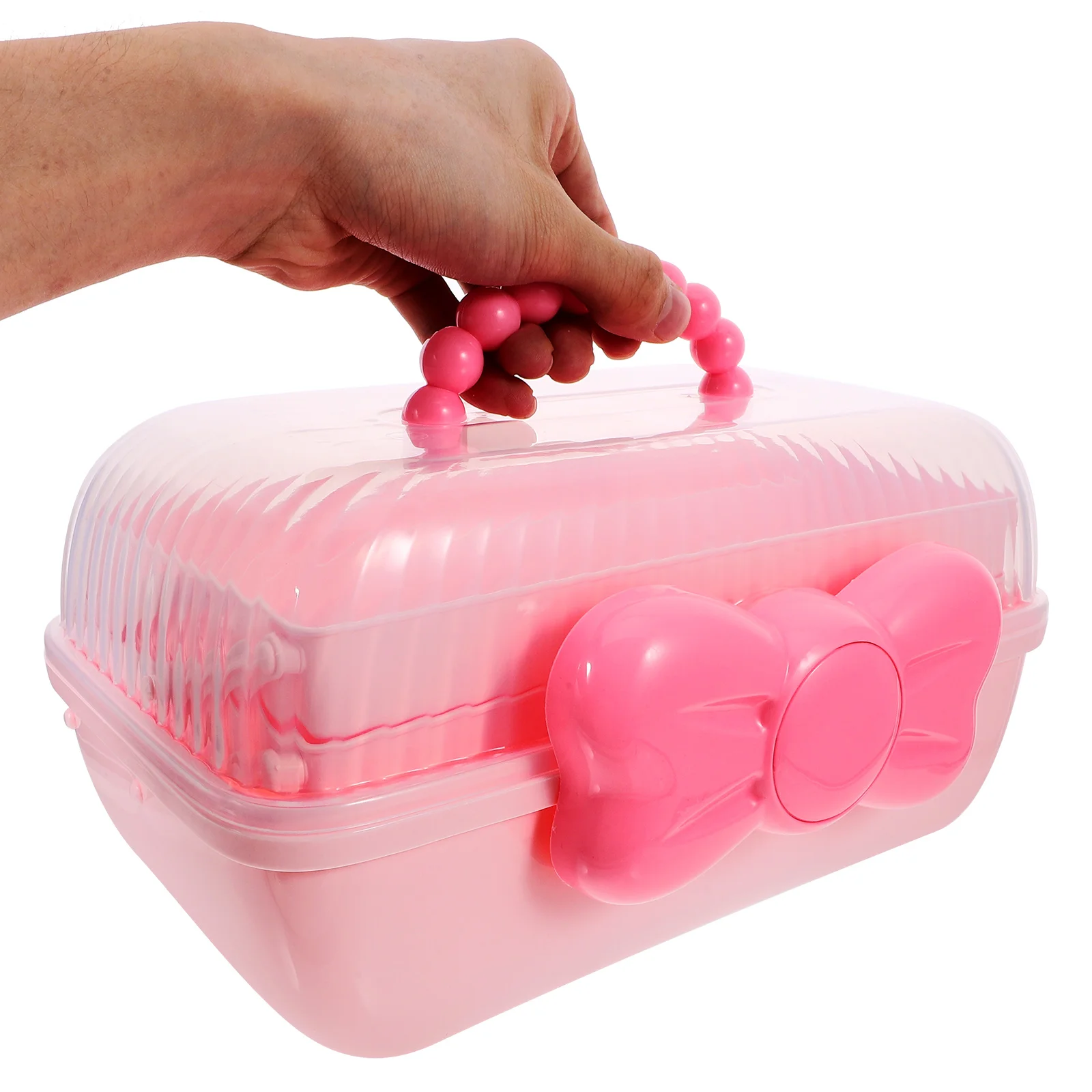 

Портативная коробка для хранения аксессуаров для волос, органайзер для головного убора, контейнер для ювелирных изделий, настольный органайзер, зажимы для волос, контейнер