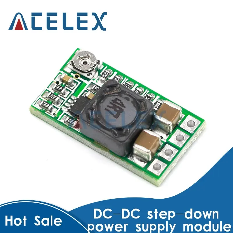 Mini 12V-24V To 5V 3A Step Down Power Supply Module Voltage Buck Converter Adjustable 97.5% 1.8V 2.5V 3.3V 5V 9V 12V DC-DC