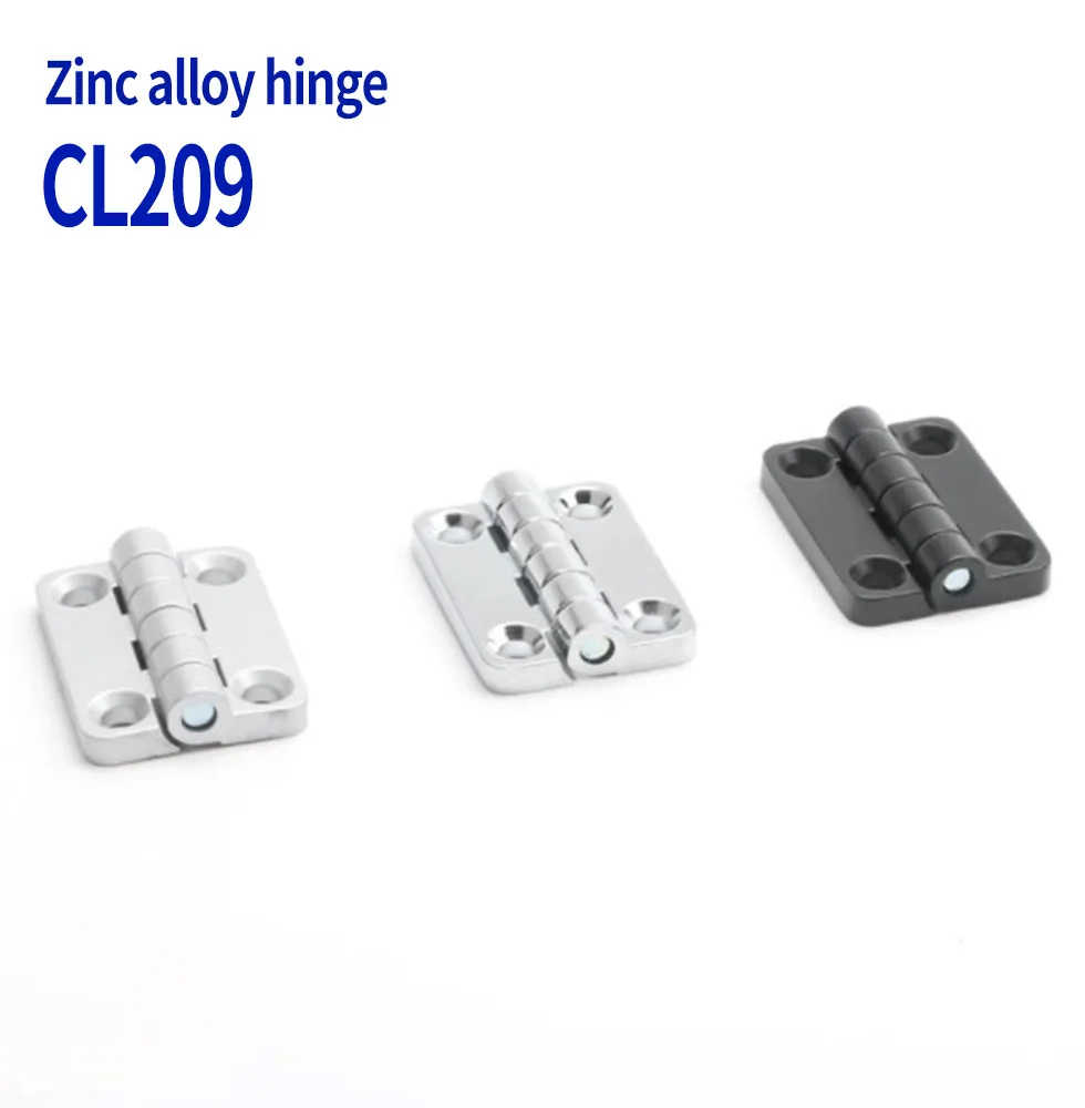 CL209 hinge hinge with stud countersunk hole distribution box cabinet hinge butterfly shaped black zinc hinge screw feet