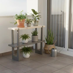 Soporte de plantas de dos niveles: montaje fácil y base estable