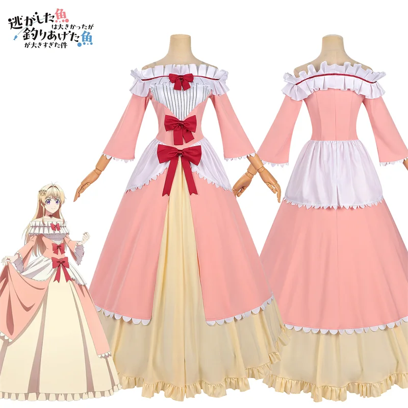

Anime Always A Catch! Nigetsuri Maria Cosplay Costume Princess Dress Court Style Elegant Skirt Adult For Women Halloween Outfit