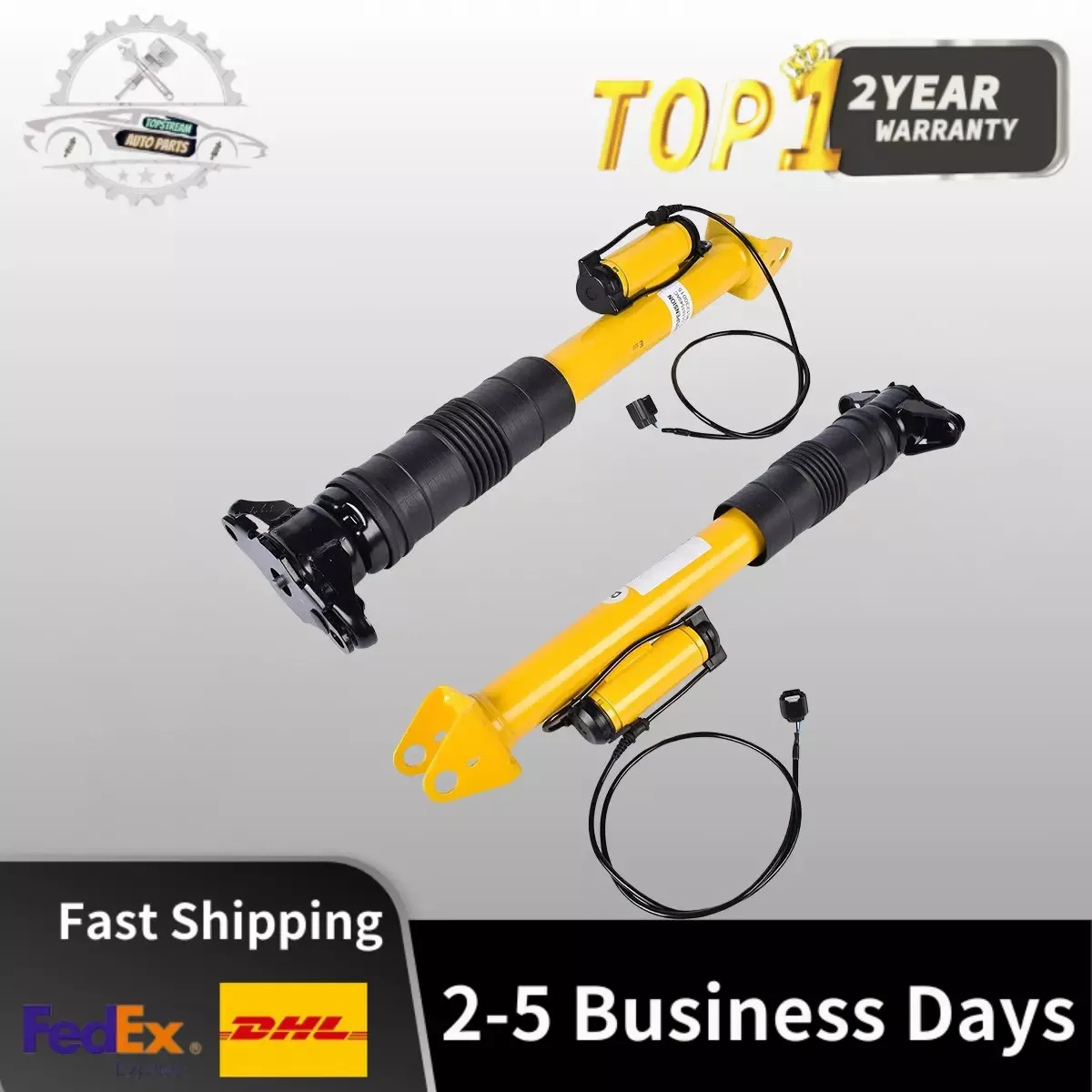 

Pair Rear L+R Shock Struts Assembly w/Electric For Jeep Grand Cherokee SRT 12-15
