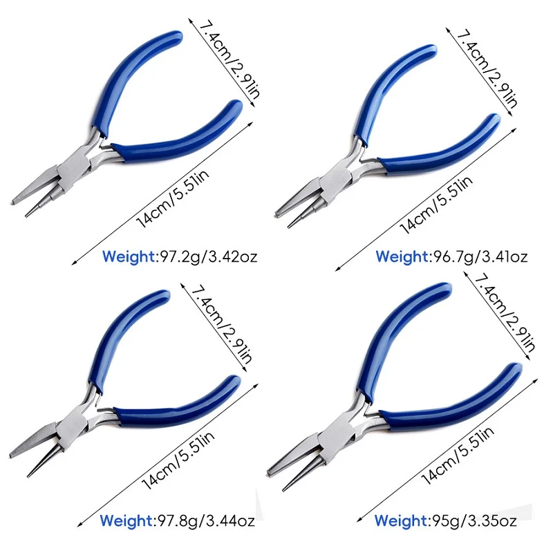 Semi-Round Grooved Jaw Wire Wrapping Pliers Copper Wire Rolling Tool Multifunctional Jewelry Making DIY Craft Pliers