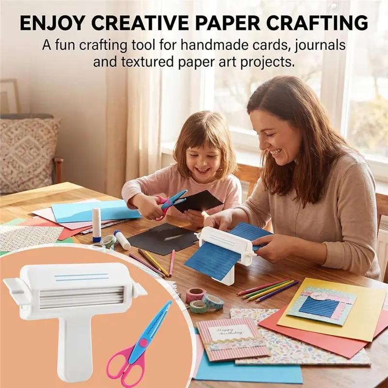 LUCKshopping 6.7 Inches Paper Crimper Decorative Edge Creaser For Chip Bags Crafting Paper For Scrapbooking, Quilling, DIY