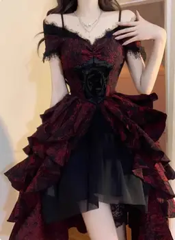 10 best sales vestito rosso nero - №3