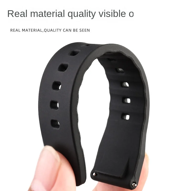 Cinturino per orologio in silicone nero blu da 23 mm per Casio PROTREK serie PRW-60/PRW-70YT/50/30 cinturino sportivo cinturino impermeabile da uomo