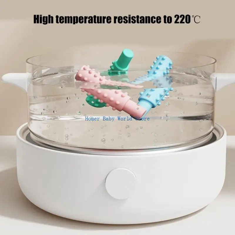 

B2QD Жевательное ожерелье Силиконовая игрушка для прорезывания зубов для детей-аутистов Безопасное жевание ребенка