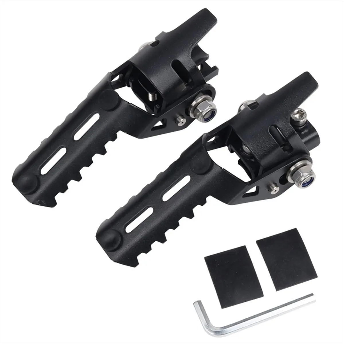 A23Z Motorcycle Pair Front Foot Pegs Folding Footrests Clamps for R1250GS R1200 Adventure LC 13-2022 22mm/25mm Pole C