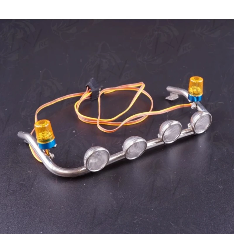 LED High Roof Spotlight for 1/14 Tamiya RC Truck BENZ 3363 1851 Diy Parts