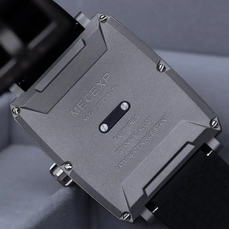 MECEXP MS1001 Titanium Special Edition Mechanical Male Luxury Wrist Watch Waterproof Sapphire Crystal Dial Window Luminous