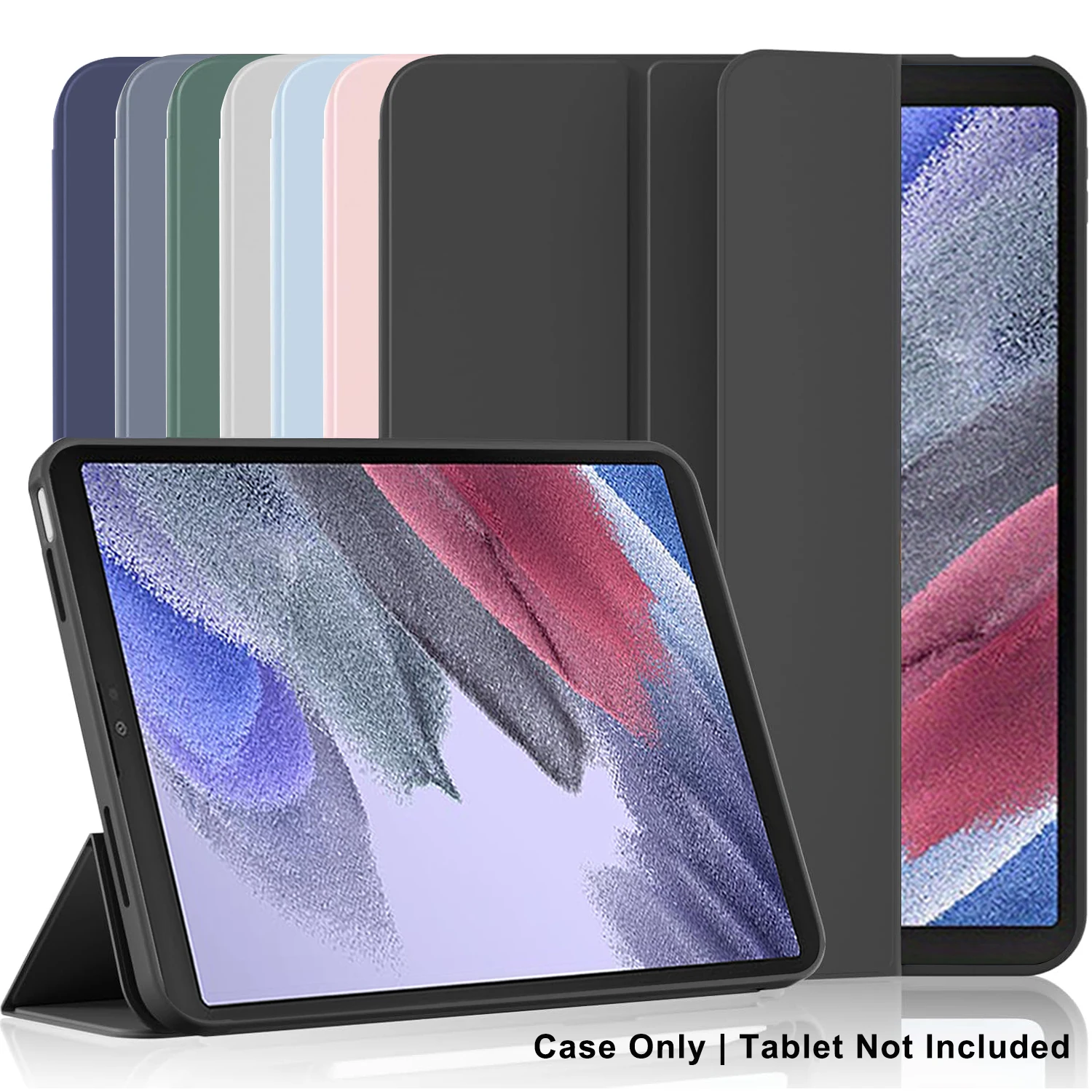 Tri-fold Flip Case For Samsung Galaxy Tab A7 Lite 8.7'' 2021 SM-T220 SM-T225 Magnetic Stand PU Leather Protective Cover