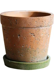 Vaso succulento Vintage retrò in Terracotta imitazione cemento