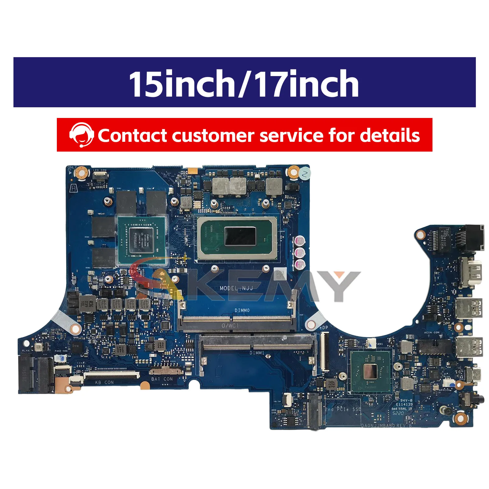 DA0NJJMBAG0 Laptop Motherboard - Pc Gaming I9 บทวิจารณ์และราคา