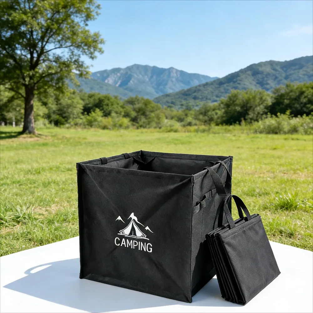 

Складной мусорный бак для улицы, большая вместительная сумка для хранения, органайзер для кемпингового снаряжения, для пикника, пешего туризма