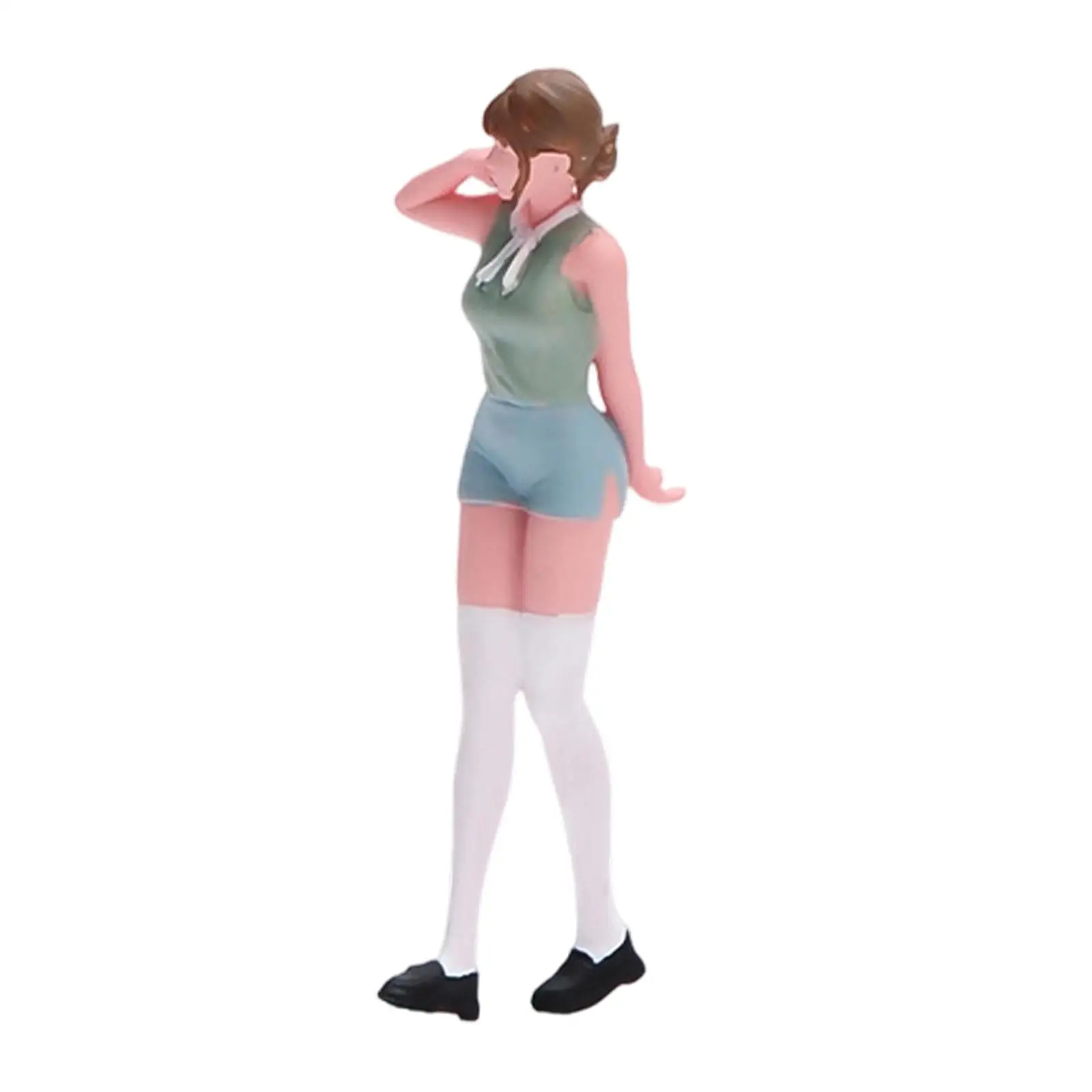 

Модель девочки в масштабе 1/64, реалистичная фигурка для диорамы, миниатюрная 3D-модель персонажа, мини-фигурка девочки для DIY-сцен и песочниц