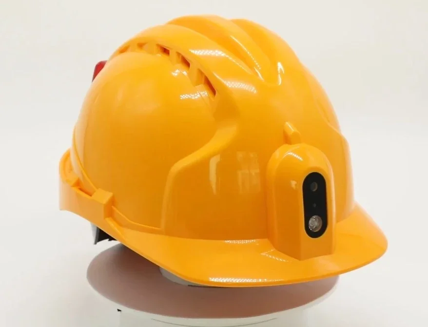 Power Grid Mining Inspection Self Defense Face Recognition Smart Construction Helmet with 1.5W LED Light