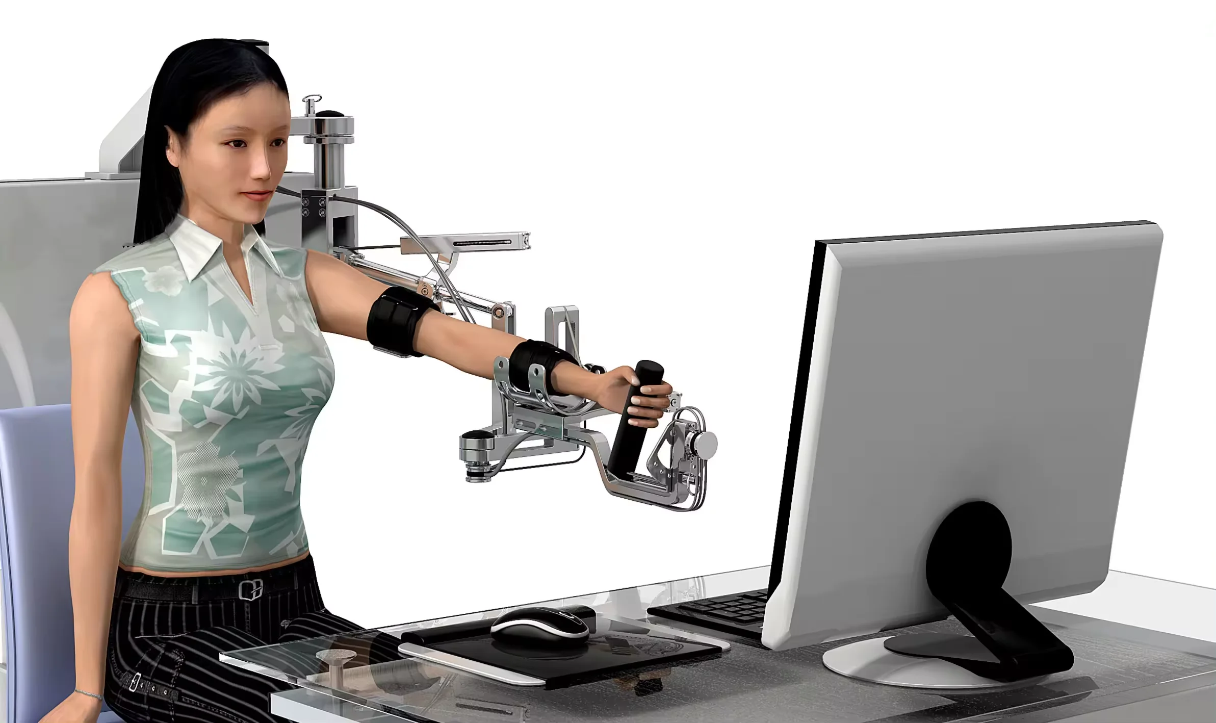 نظام التدريب على إعادة تأهيل الروبوت للأطراف العلوية الطبية، إعادة تأهيل الأطراف العلوية، نظام التعليقات والتدريب الذكي