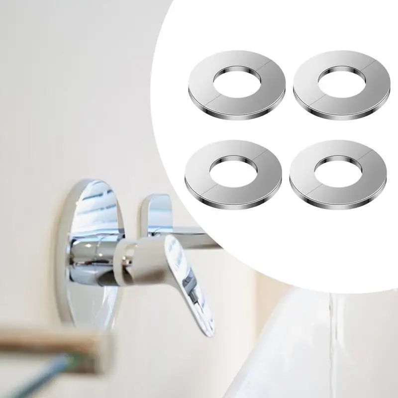 Toiletpijpdeksel 4 Stuks Douchekraan Afdekplaat Escutcheon Plaat Douche Escutcheon Plaat Loodgietersafdekking Plaat Voor Hoekklep