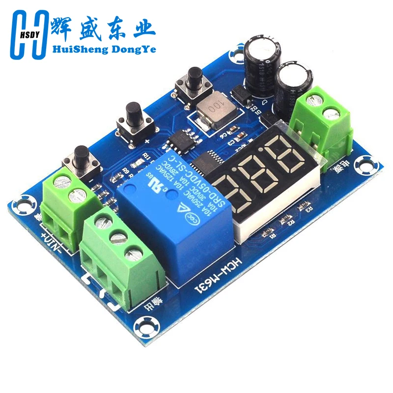 XH-M608 Battery Load Discharge Module DC 6-40V Integrated Voltmeter Undervoltage Overvoltage Protection Timing Dischargein