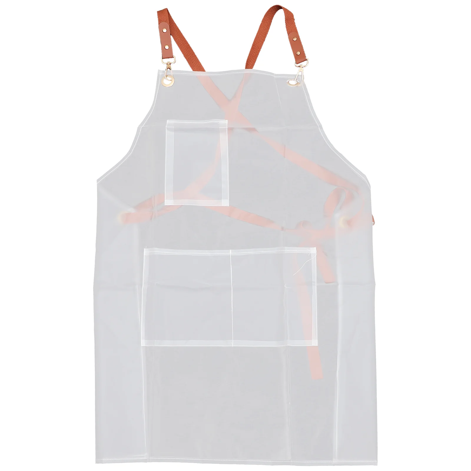 

No-wash Household Kitchen Oil-proof Work Apron Mens Water Dishwashing TPU Clear Barbecue Miss