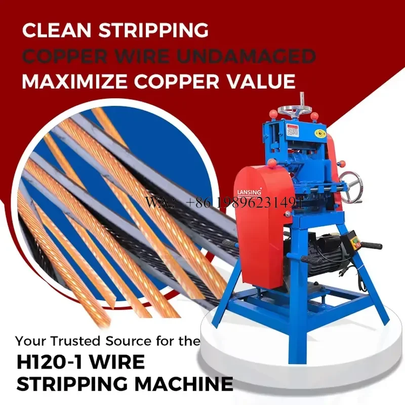 Wmwmnu for Lansing Industrial Wire Stripping 20-120mm Heavy-Duty Automatic Cable Recycling Equipment for