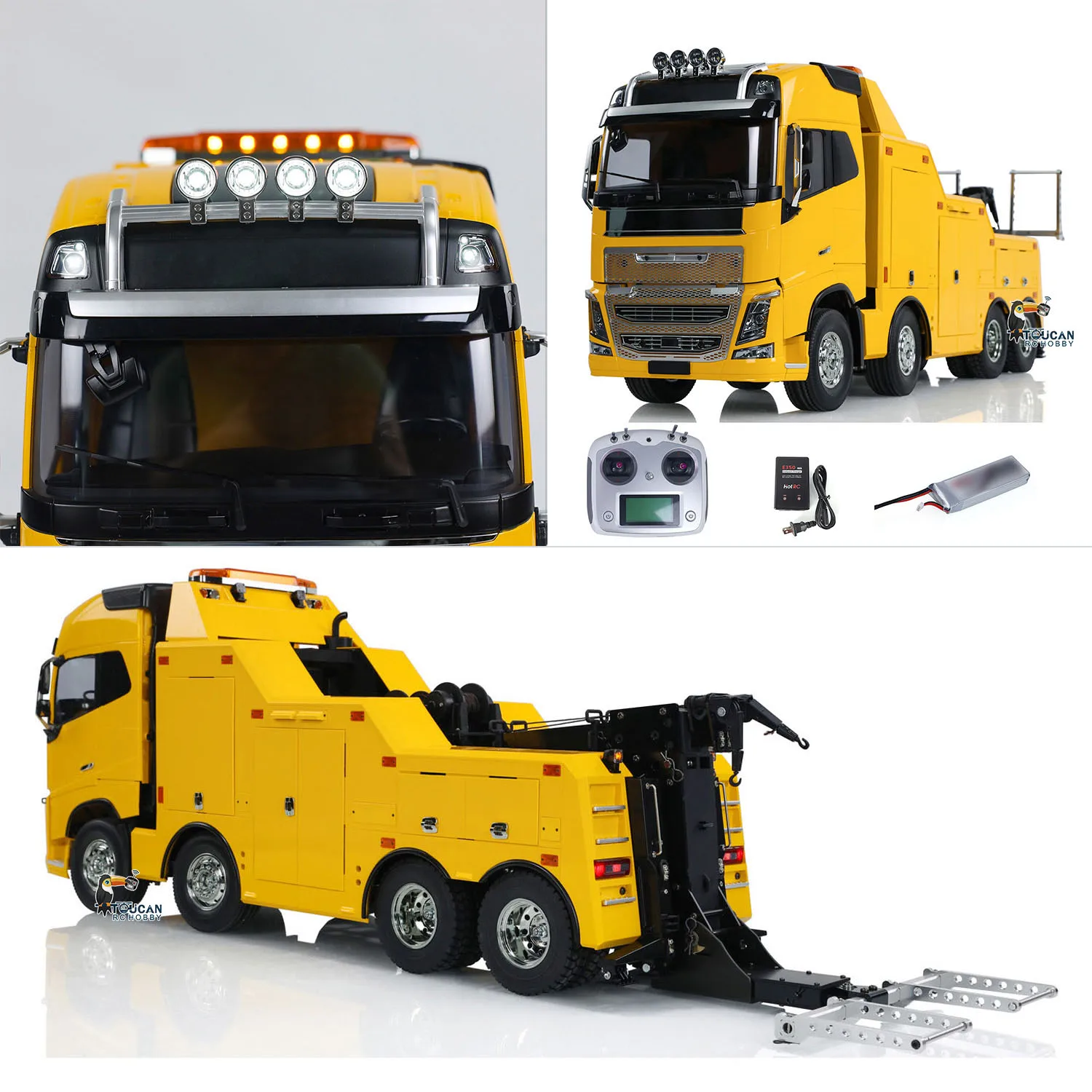 8x4 RC Ciężarówka Holownicza 1/14 FH16 56362 DIY Pomalowana Zmontowana Samochód Ratunkowy Elektryczne Pojazdy Holownicze Model Zabawka Prezent THZH1894