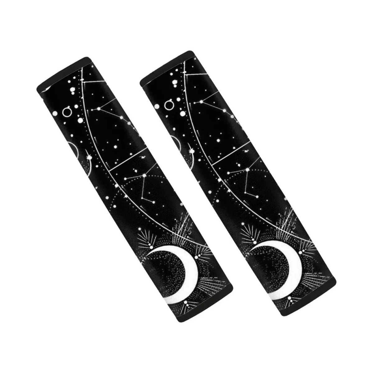 Star Moon Design Car Seat Belt Covers Protecting Neck and Shoulder From Automotive Seat Belt Pads Rubbing Easy to Clean Durable