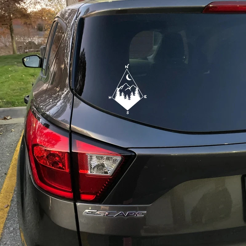 Nature's Compass شارات الفينيل استكشاف مغامرة التخييم سيارة ملصق الكمبيوتر المحمول زجاجة ماء الفن ملصق الديكور