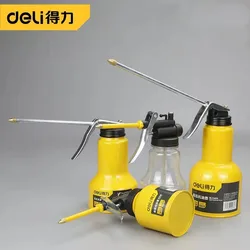 Deli 4 Size High Pressure Pump Grease Guns Manual Pot Oiler Long Nozzle Gear Oil Filler Watering Can Oil Pot Car Repair Tools