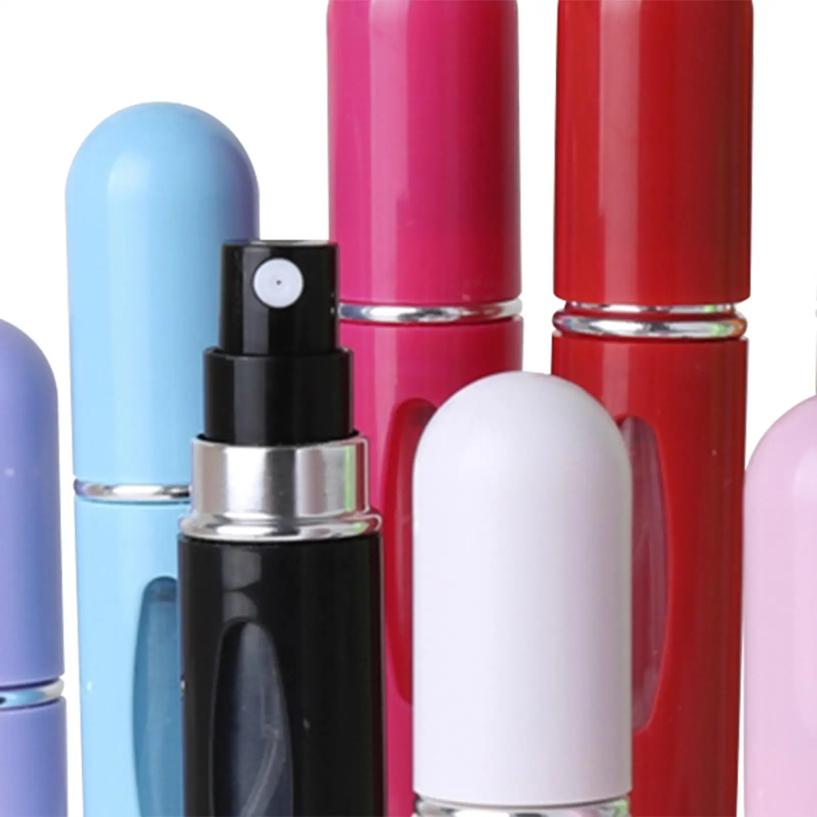 10Pcs 5ml Refillable Perfume Bottle Spray Pump Container Multipurpose Women Men Use Travel Size for Makeup Remover Foundation