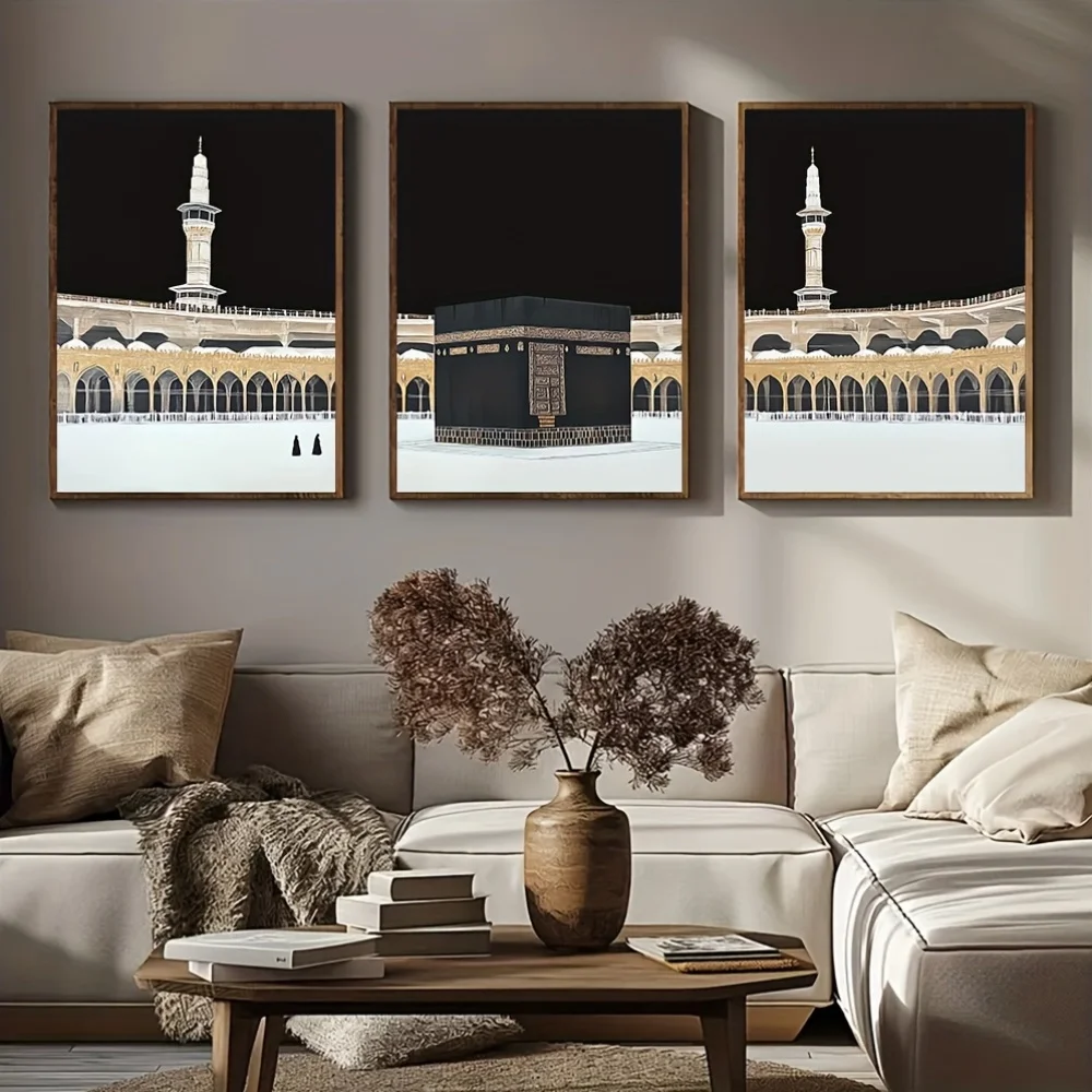 Descubre la belleza de Mecca a través de arte en lienzo