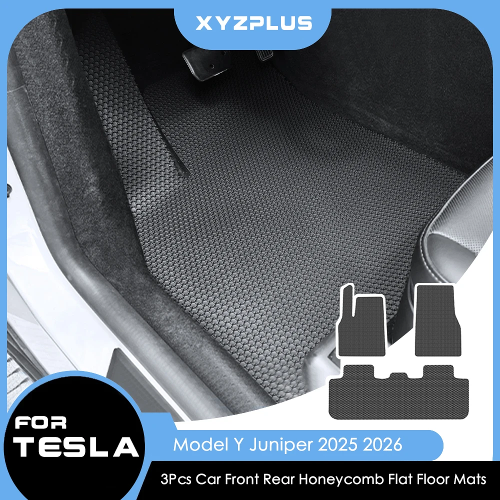 

Для Tesla Model Y Juniper (2025-2026) – Комплект TPE-ковриков для пола автомобиля, включая накладки на пороги, защитные аксессуары для интерьера