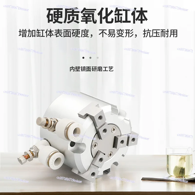 SMC Pneumatic Air Claw Mechanical Finger Piston Rod Cylinder MHS3-16D20D Three Claw 25D32D405063