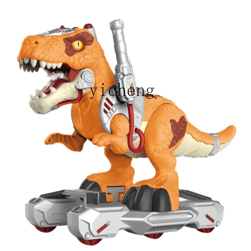 

XL Children's Electric Spray Dinosaur Scooter Boys Can Ride Large T-Rex