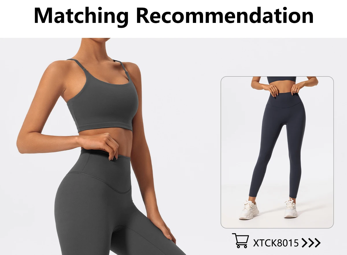Ctenkevet Damen Push-Up Gym Workout Yoga-BH, rückenfrei, stoßfest, Fitness-Crop-Top, Sportunterwäsche für Damen – Detail 4
