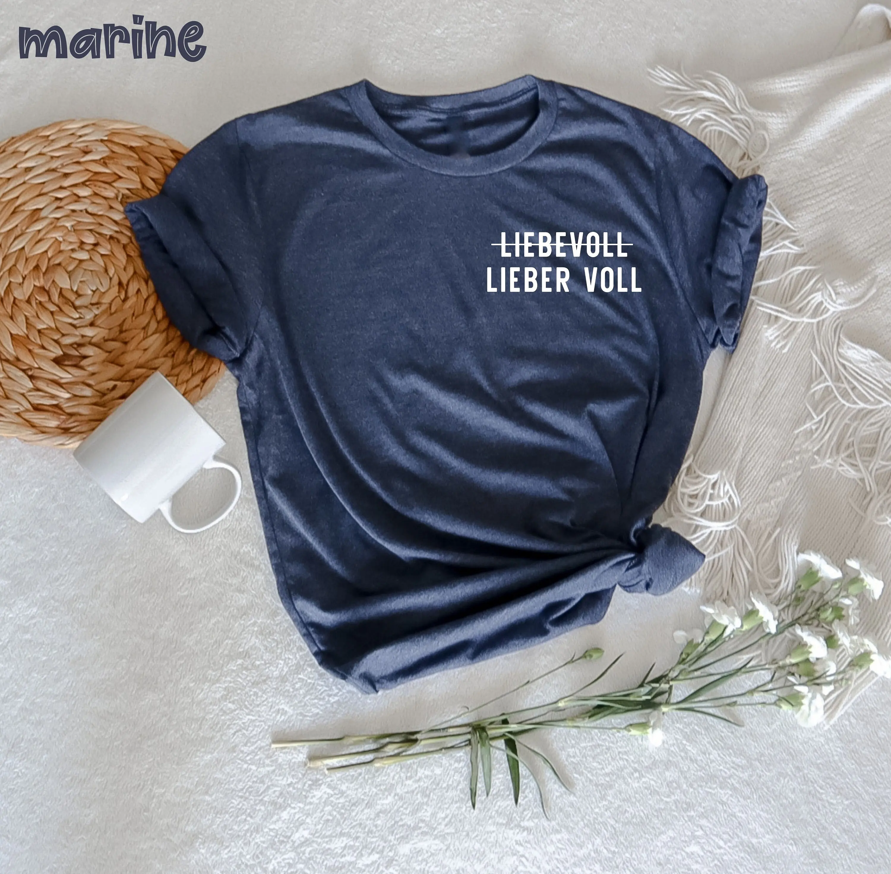 Lieber Voll Als Liebevoll T Shirt Liebes Geschenk Für Verlobten Geburtstagsgeschenk Frau Geisteskrankheit Begriffserklärung