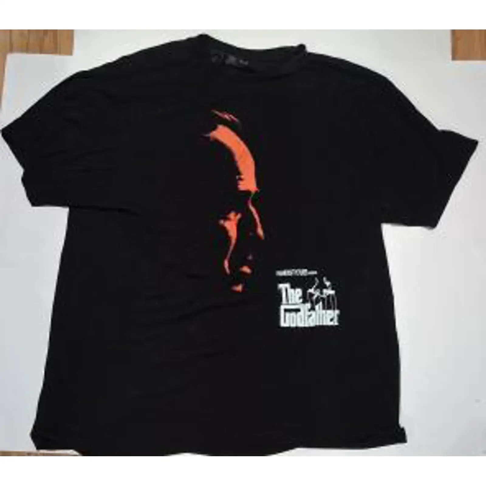 Black XL 'The Godfather' TEE T Shirt GREAT CONDITION vintage Washed Versatile homme Casual Stretched Top For Everyday Wear