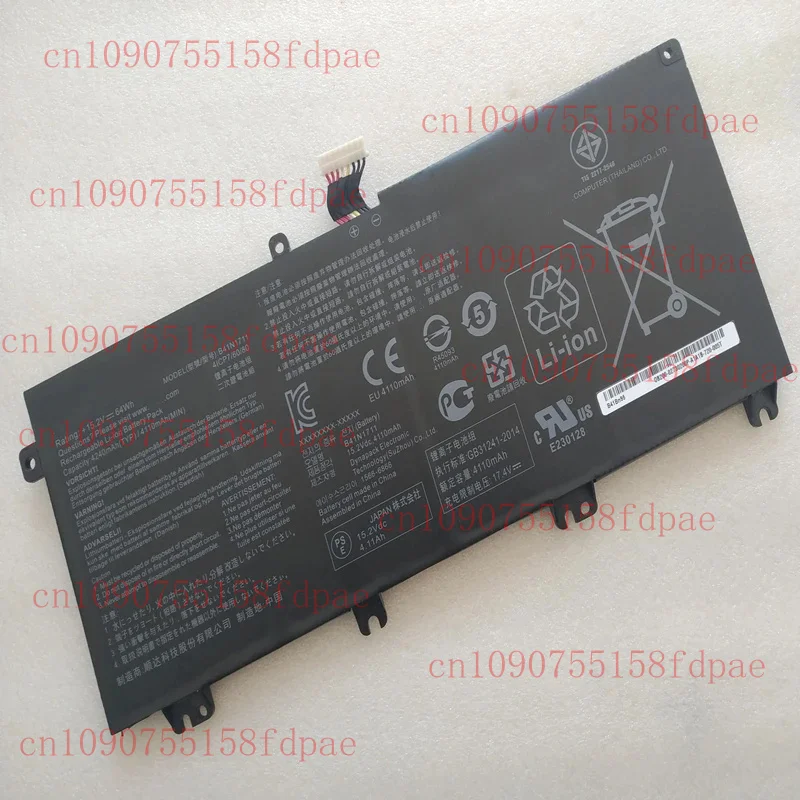 

B41N1711 Аккумулятор для Asus TUF Gaming F705DT FX705DT FX705DY FX705GD FX705GE PX705GM TUF705DT TUF705DY TUF765DD TUF765GD TUF765GM