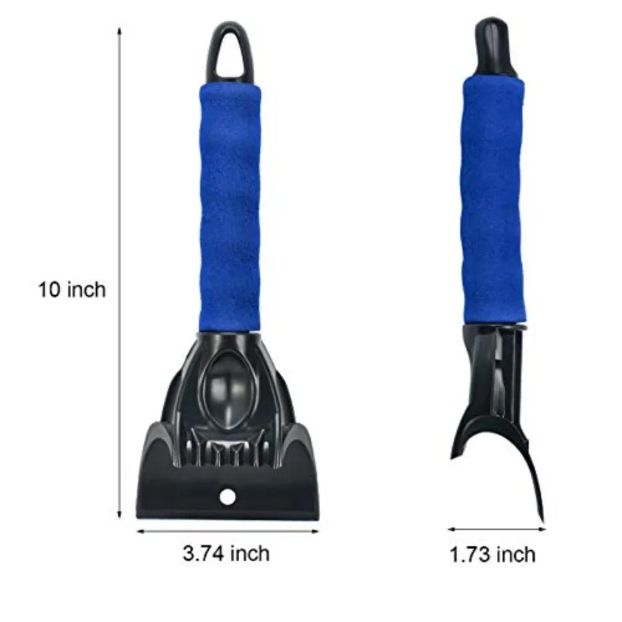 مكشطة ثلج متينة للسيارات والشاحنات الصغيرة، تصميم غير قابل للتدمير لإزالة الصقيع والثلج الفعال من الزجاج الأمامي في Har