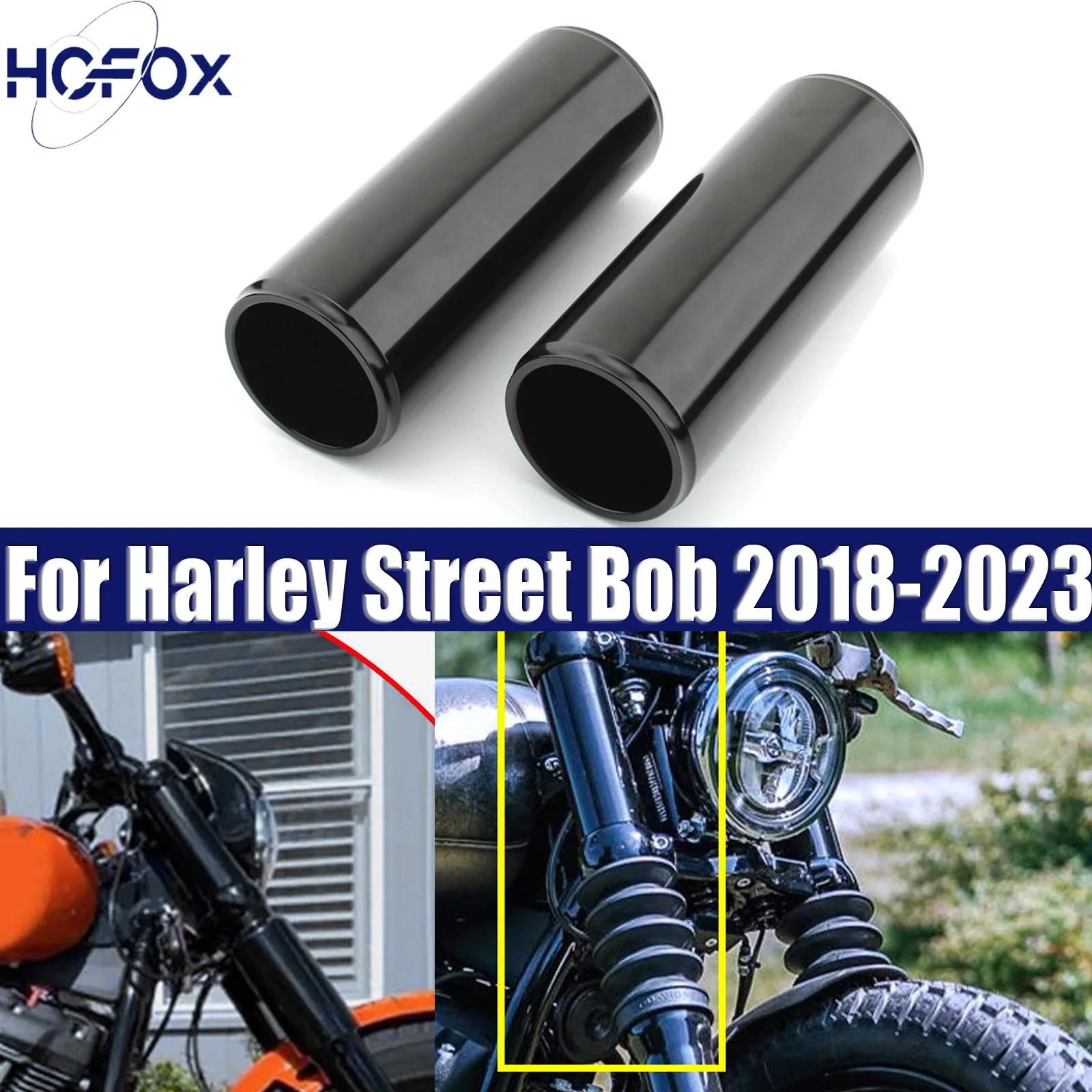 

Для Harley Street Bob 2018-2023 крышка передней вилки мотоцикла