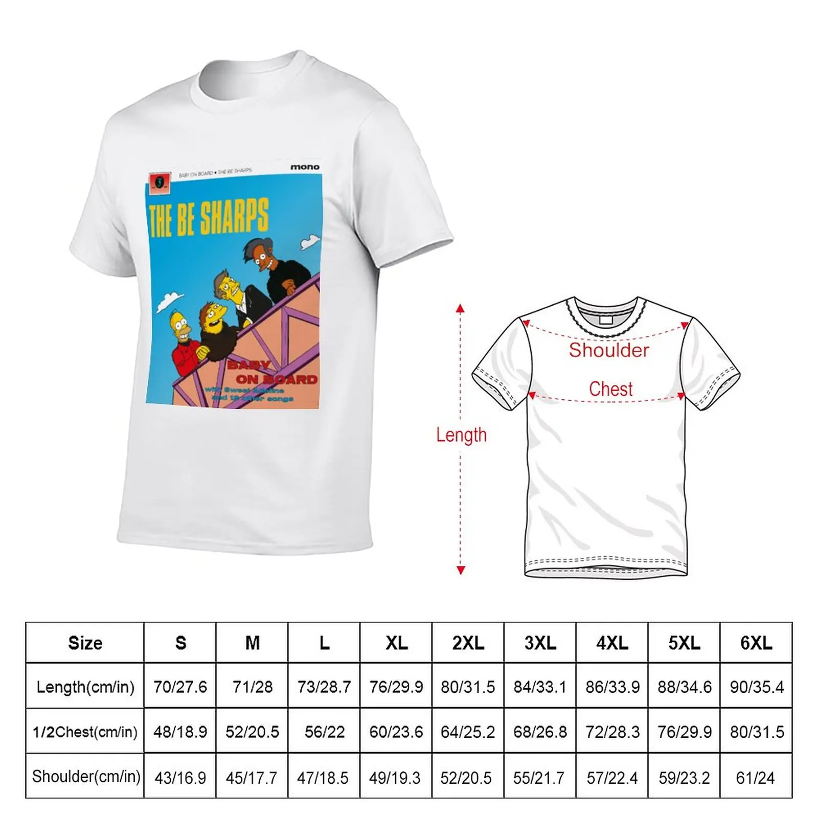 The Be Sharps - Baby on Board T-Shirt quick drying aesthetic clothes graphics oversizeds sweat shirts, men