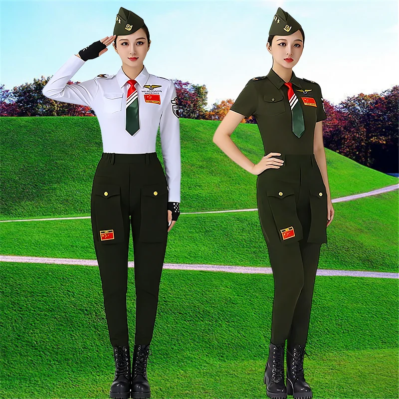 slimming-square-dance-outfit-women's-sailor-dance-geometric-pattern-cotton-blend-performance-costume-with-top-and-pants