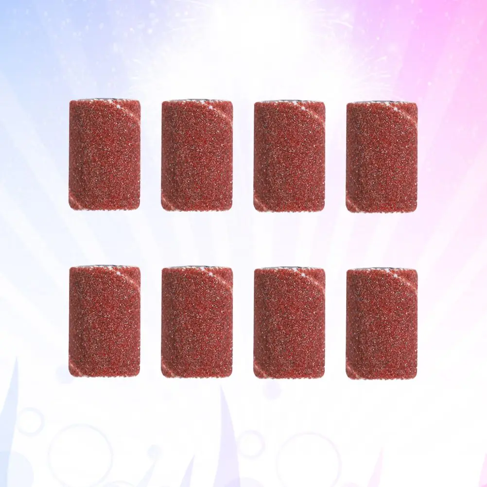 Lucidatore per testa di molatura con anello di levigatura da 100 pezzi per unghie artificiali naturali Accessori per trapano per unghie