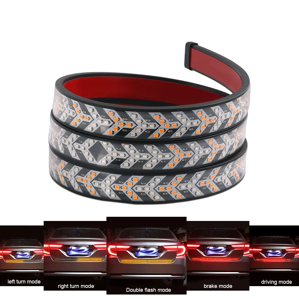 Car Tail Signal Light Strip Tailgate LED Bar DRL Daytime Running Lamp Brake Light Truck Auto Pickup For Toyota Ford Benz 12V 24V