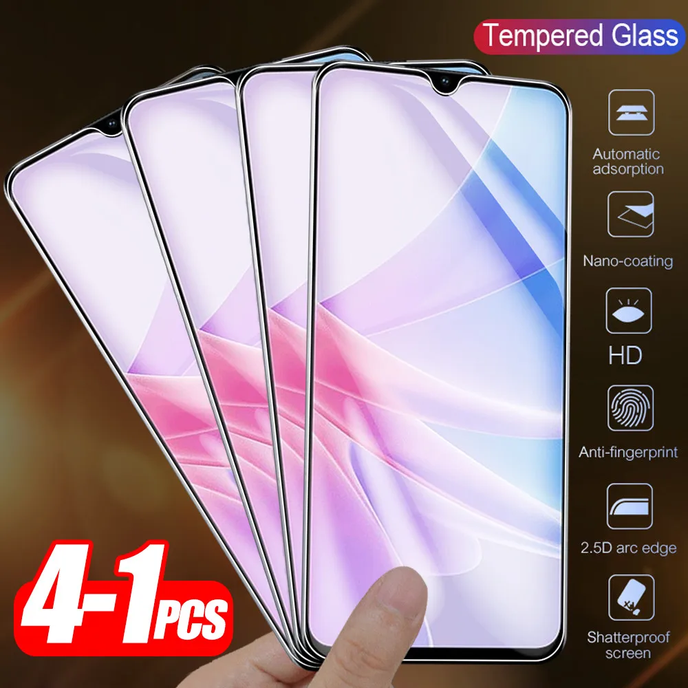 For Oppo A78 Glass 1-4Pcs Tempered Glass Screen Protector For Oppo A58 A58X A 58 X 58X 78 PHJ110 CPH2483 Cover Protective Films