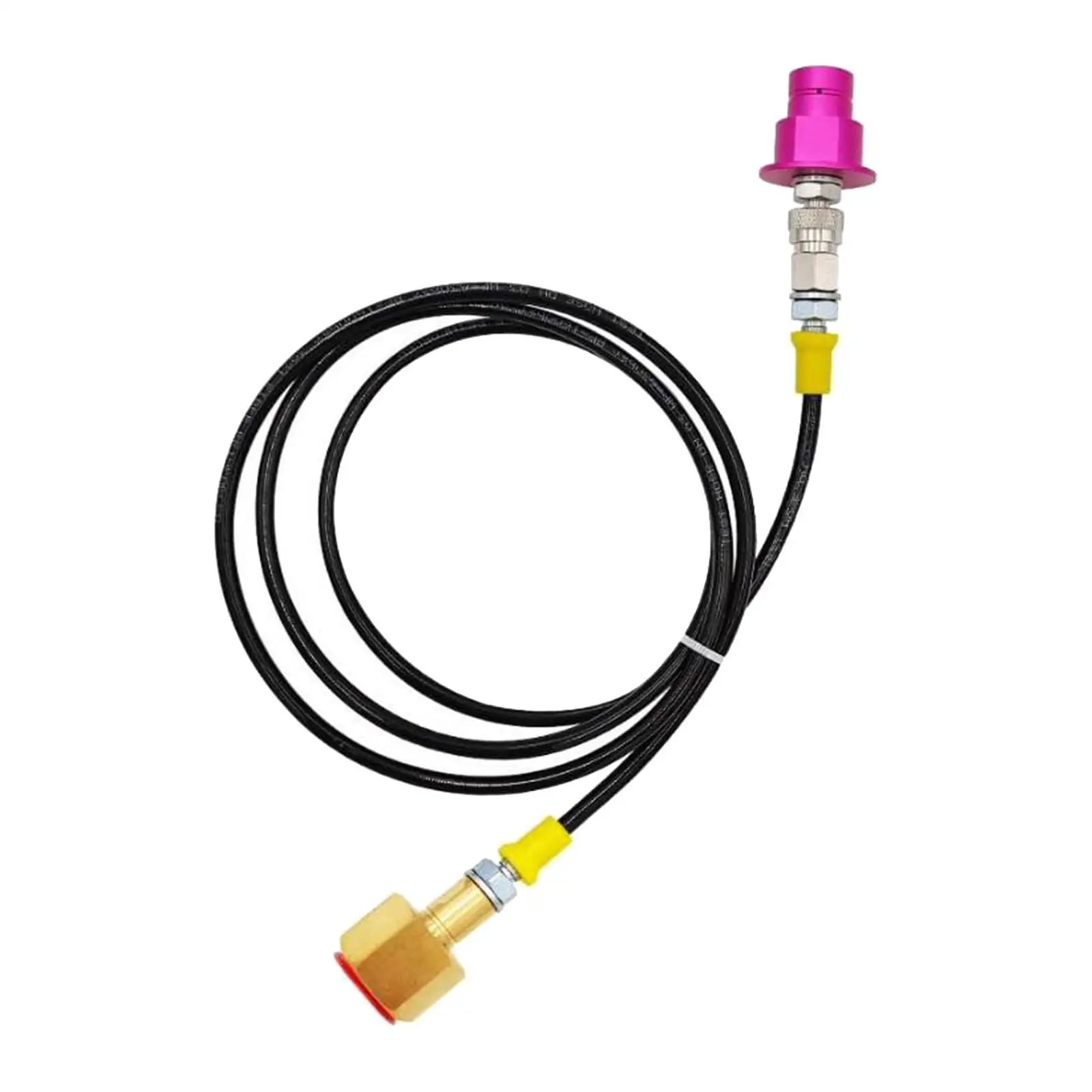 

CO2 Adapter Thin Black Tube Connecting Tube CO2 Cylinder Refill Adapter Hose