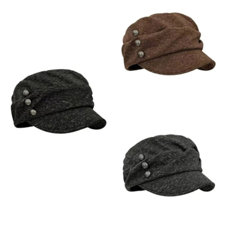 Casual Commute Flat Cap with Short Brims and Soft Packable Build Casual Hat 964A