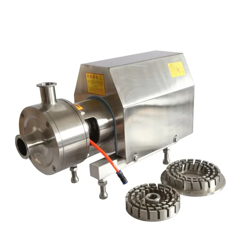 Homogeneous Emulsion High Speed Shear Mix Milk Emulsifying Emulsification Liquid Powder Inline in Line Homogenizer Mixer Pump